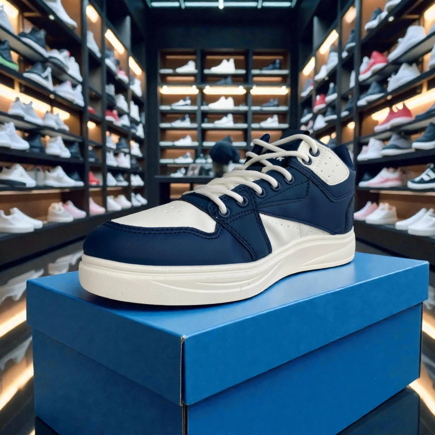 102 Navy Men’s Comfort Sneakers – Casual Walking Shoes - Image 5