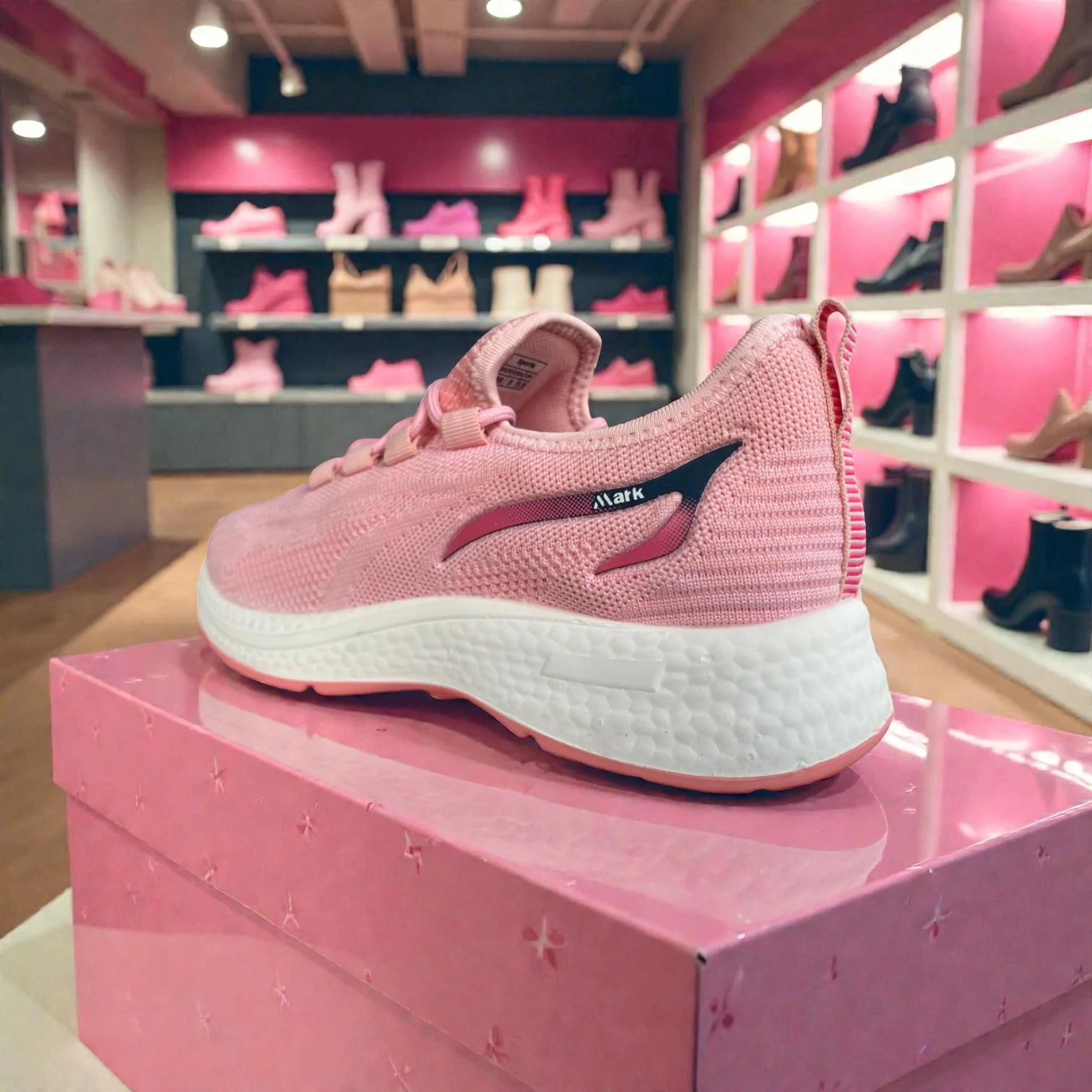 003 Pink Ladies Comfort Sneakers – Lightweight Walking Shoes for Daily Use - Image 3