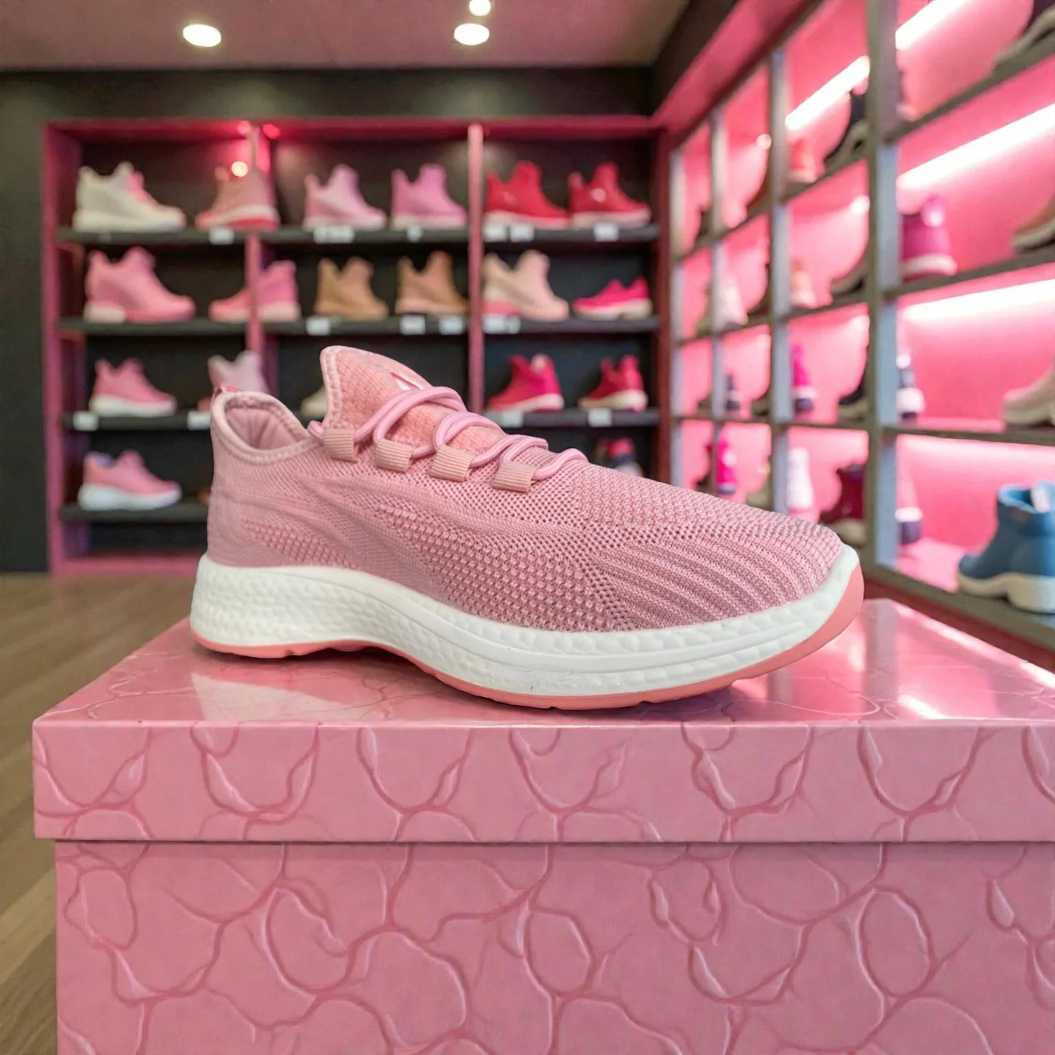 003 Pink Ladies Comfort Sneakers – Lightweight Walking Shoes for Daily Use - Image 6