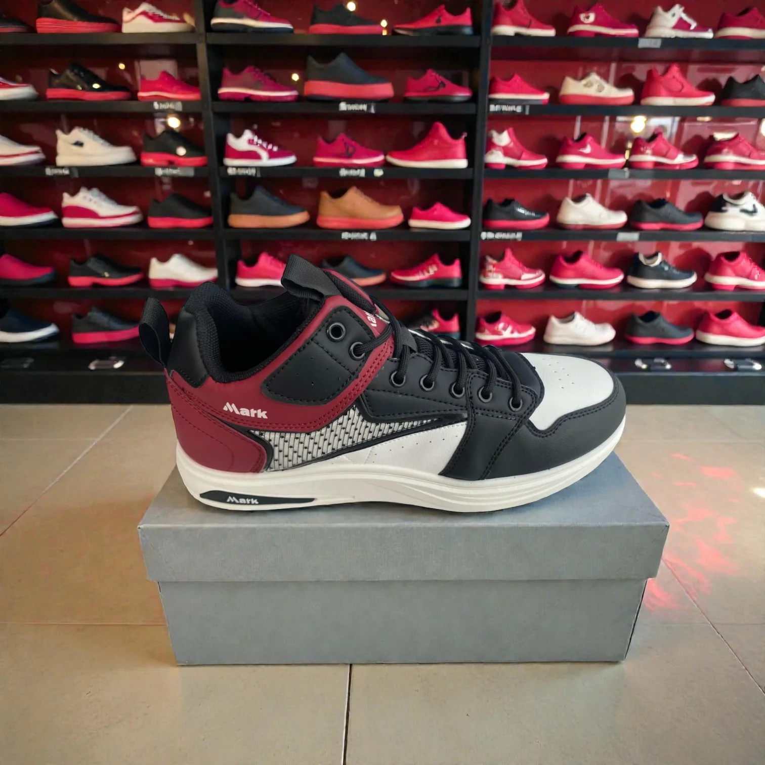 102 Red Men’s Comfort Sneakers – Casual Walking Shoes - Image 4