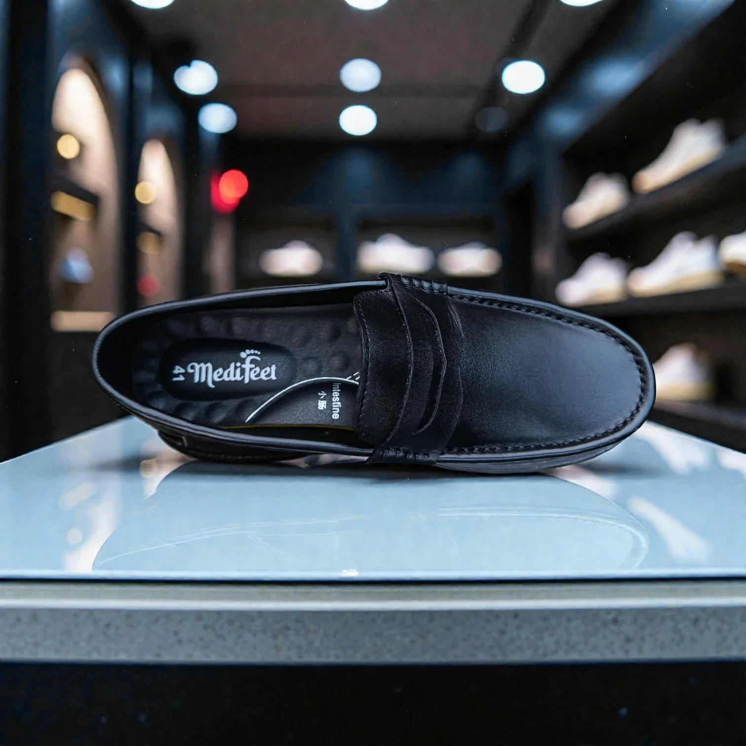 105 Black Men’s Loafers | মেডিকেটেড কমফোর্ট ইনসোল - Image 4