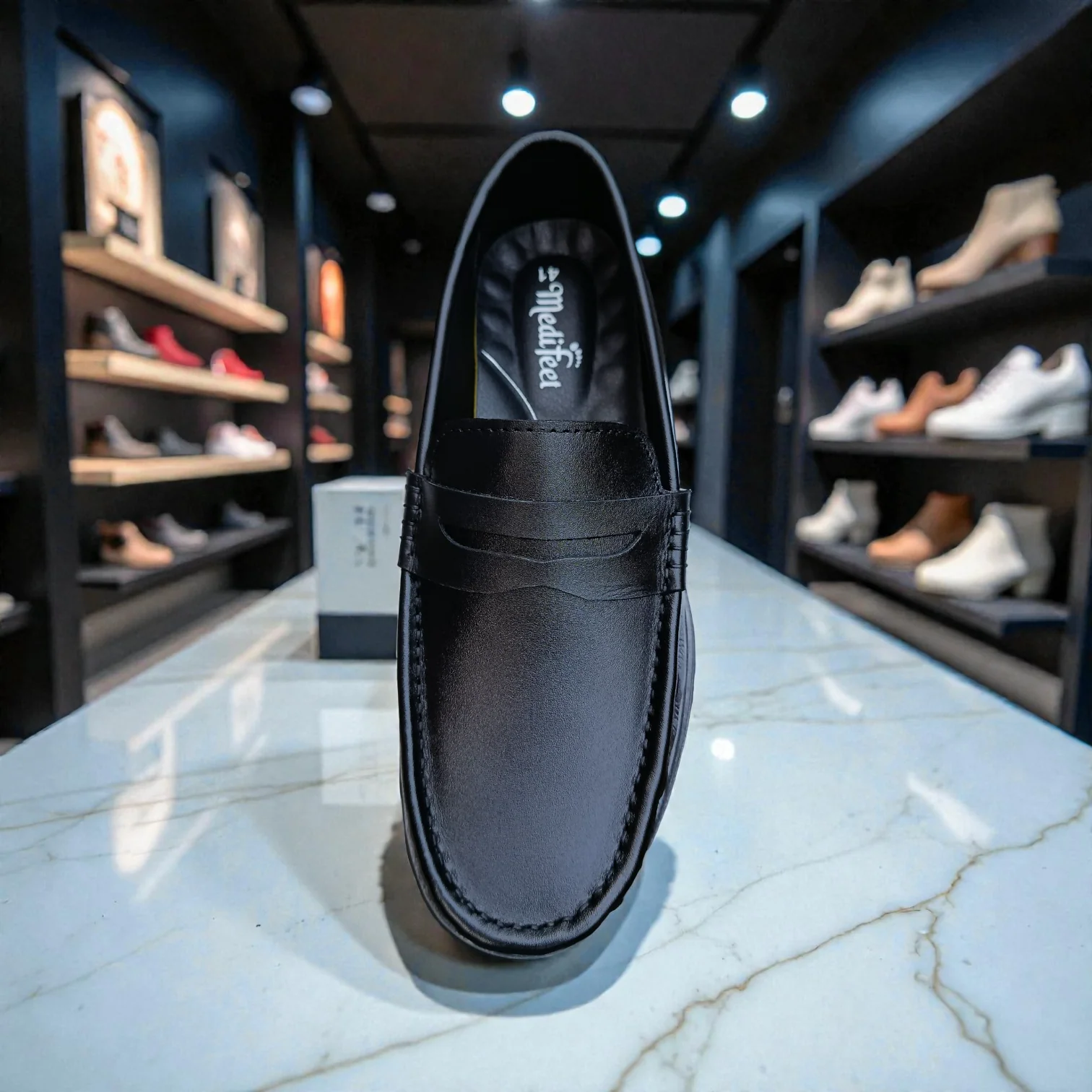 105 Black Men’s Loafers | মেডিকেটেড কমফোর্ট ইনসোল - Image 5