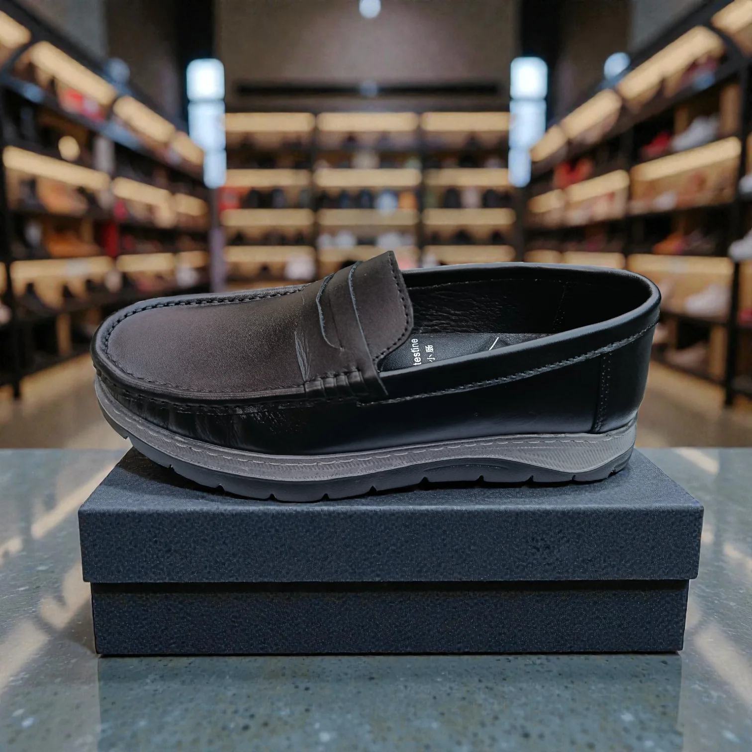 105 Black Men’s Loafers | মেডিকেটেড কমফোর্ট ইনসোল - Image 6