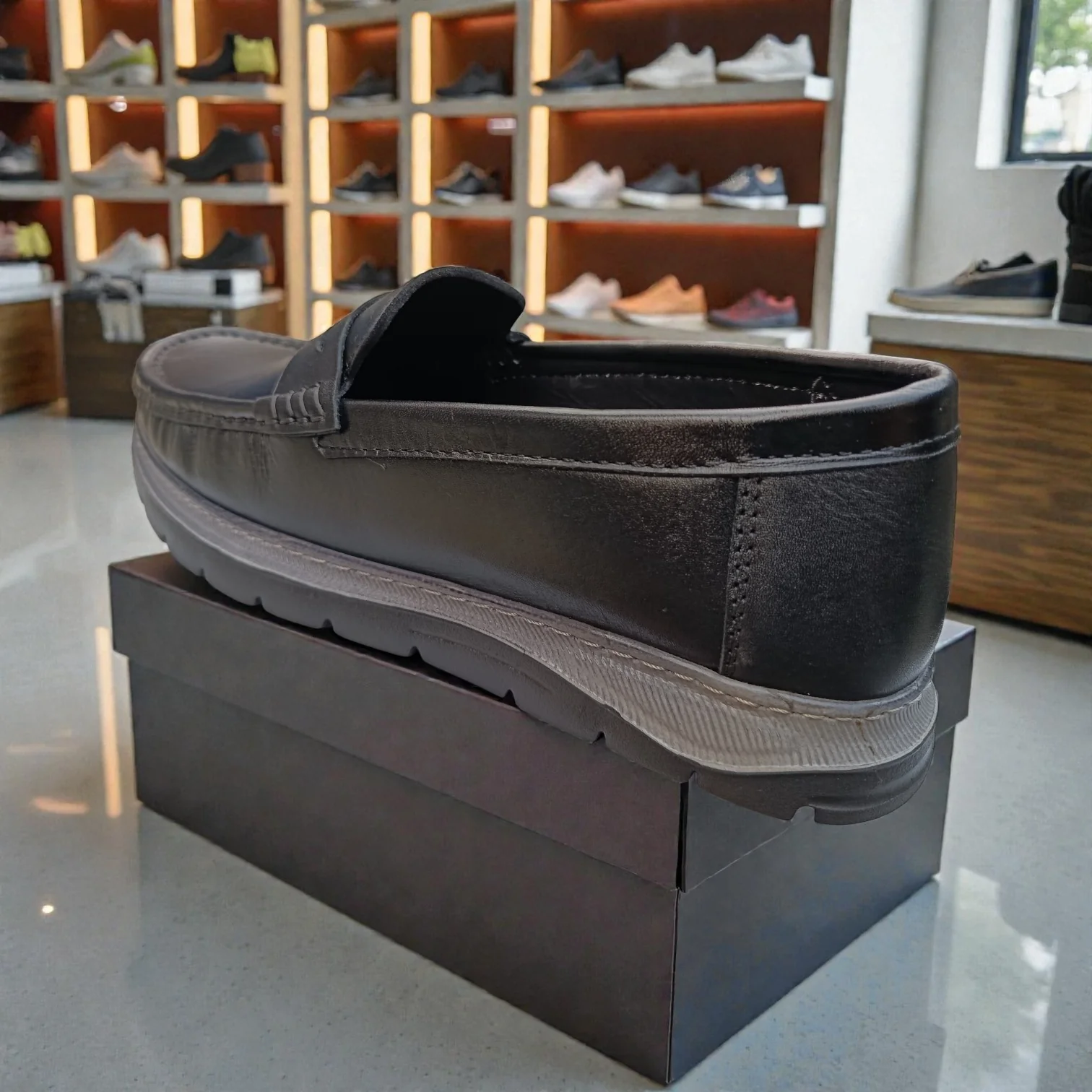 105 Black Men’s Loafers | মেডিকেটেড কমফোর্ট ইনসোল - Image 7