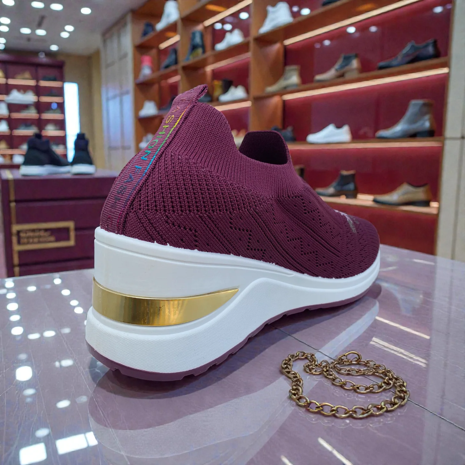 404 - P Knit High Loafer For Girls - Image 3