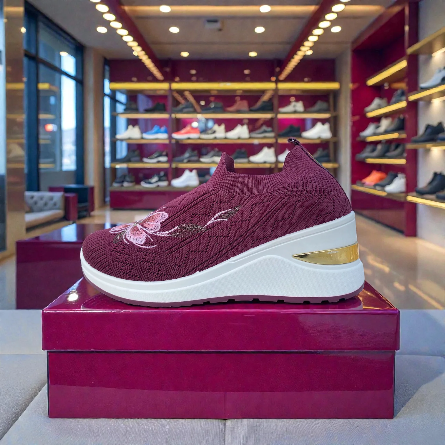 404 - P Knit High Loafer For Girls - Image 5