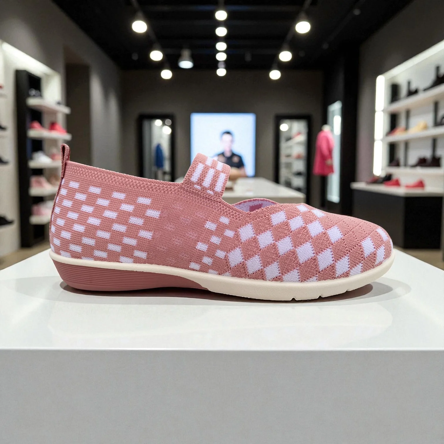 413 - Pink Weave Charm Loafer - Image 4