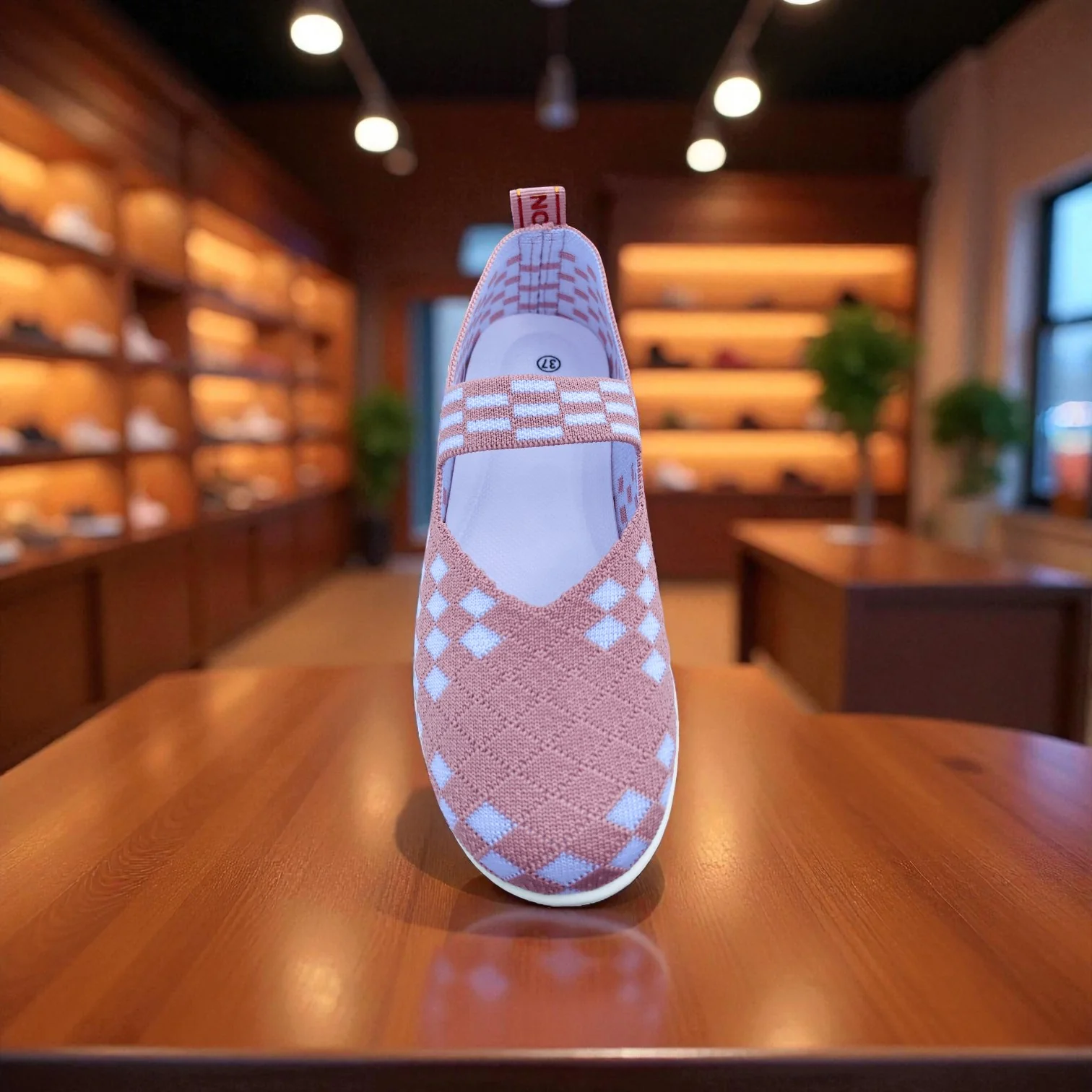 413 - Pink Weave Charm Loafer - Image 8