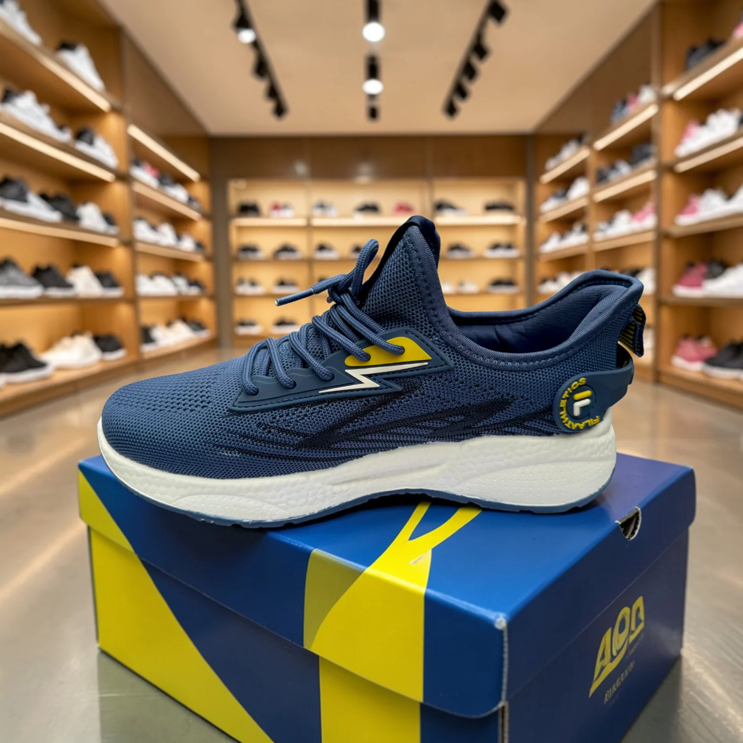 Fila Dark Blue বাইক,রানিং,জিম,ট্যুর ,ট্রাবেল,জগিং,অফিস,ক্যাজুয়াল,ক্যাম্পাস স্নিকার্স - Image 10