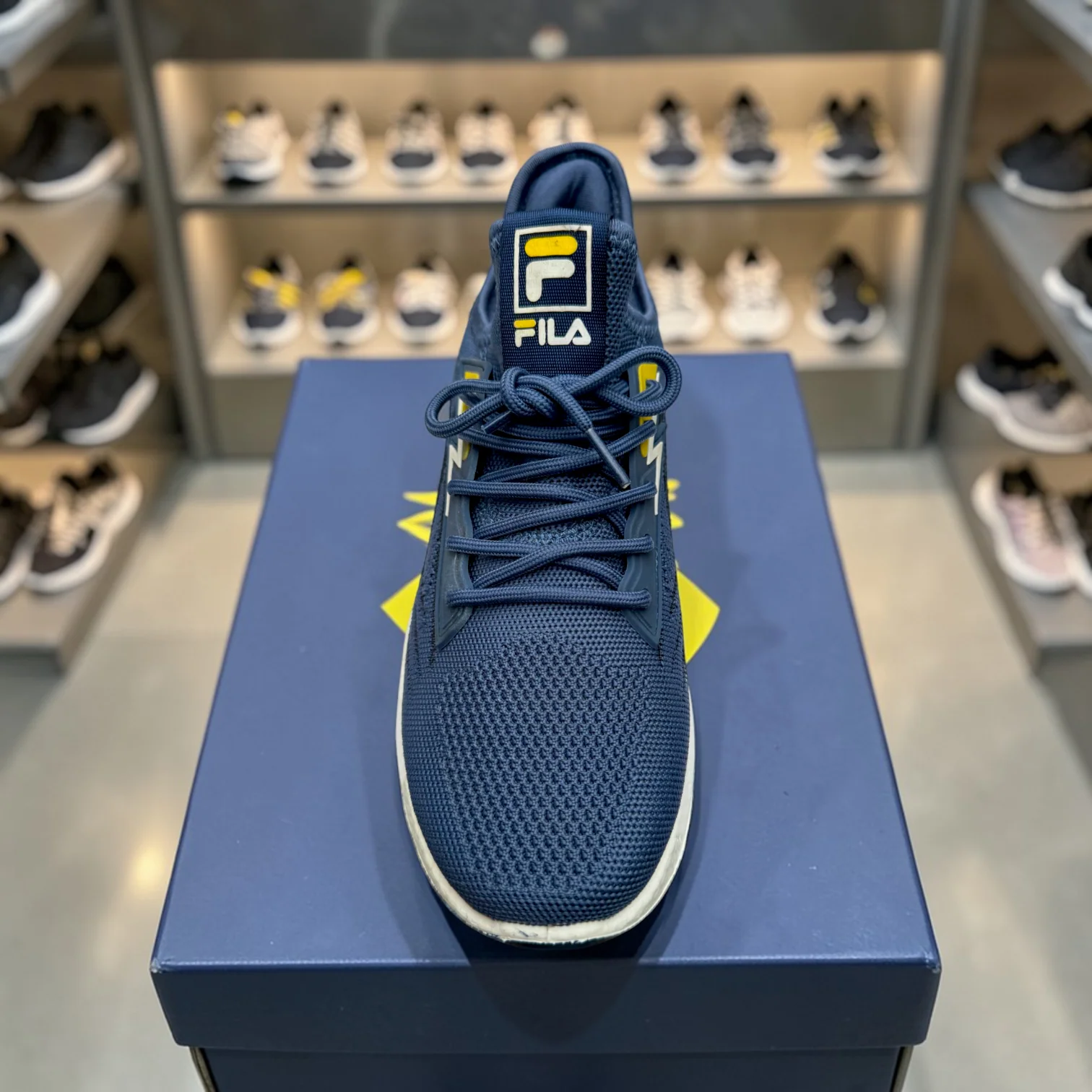 Fila Dark Blue বাইক,রানিং,জিম,ট্যুর ,ট্রাবেল,জগিং,অফিস,ক্যাজুয়াল,ক্যাম্পাস স্নিকার্স - Image 9