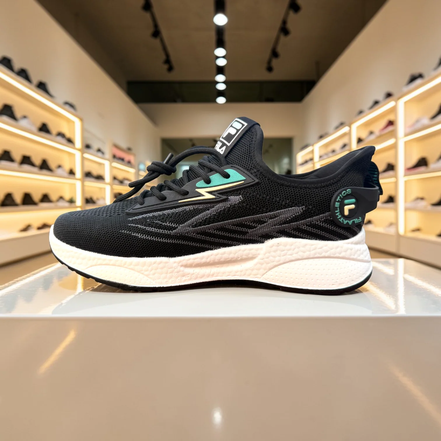 Fila Black Men's  Sneakers –বাইক,রানিং,জিম,ট্যুর ,ট্রাবেল,জগিং,অফিস,ক্যাজুয়াল,ক্যাম্পাস - Image 3