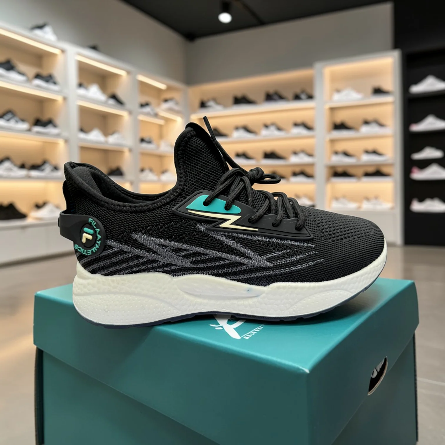 Fila Black Men's  Sneakers –বাইক,রানিং,জিম,ট্যুর ,ট্রাবেল,জগিং,অফিস,ক্যাজুয়াল,ক্যাম্পাস - Image 8