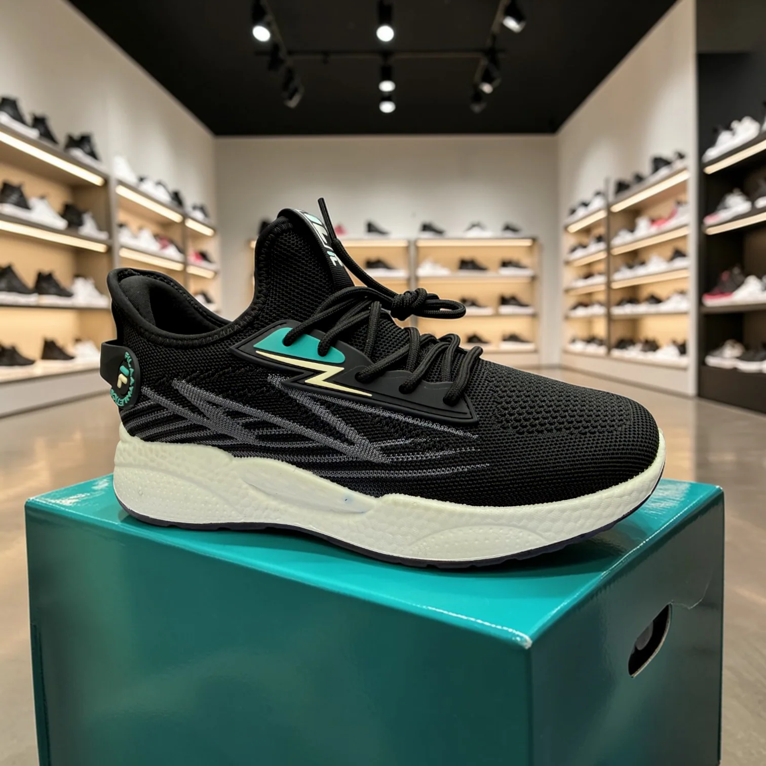 Fila Black Men's  Sneakers –বাইক,রানিং,জিম,ট্যুর ,ট্রাবেল,জগিং,অফিস,ক্যাজুয়াল,ক্যাম্পাস - Image 9