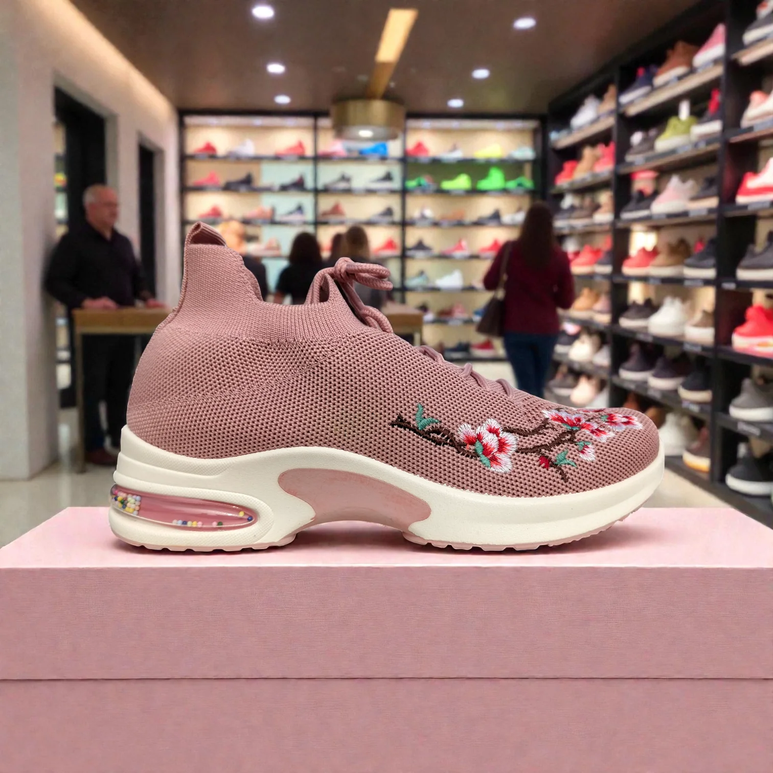 Pink  Women's Sneakers – Running Casual Walking Shoe 5011 - Image 4