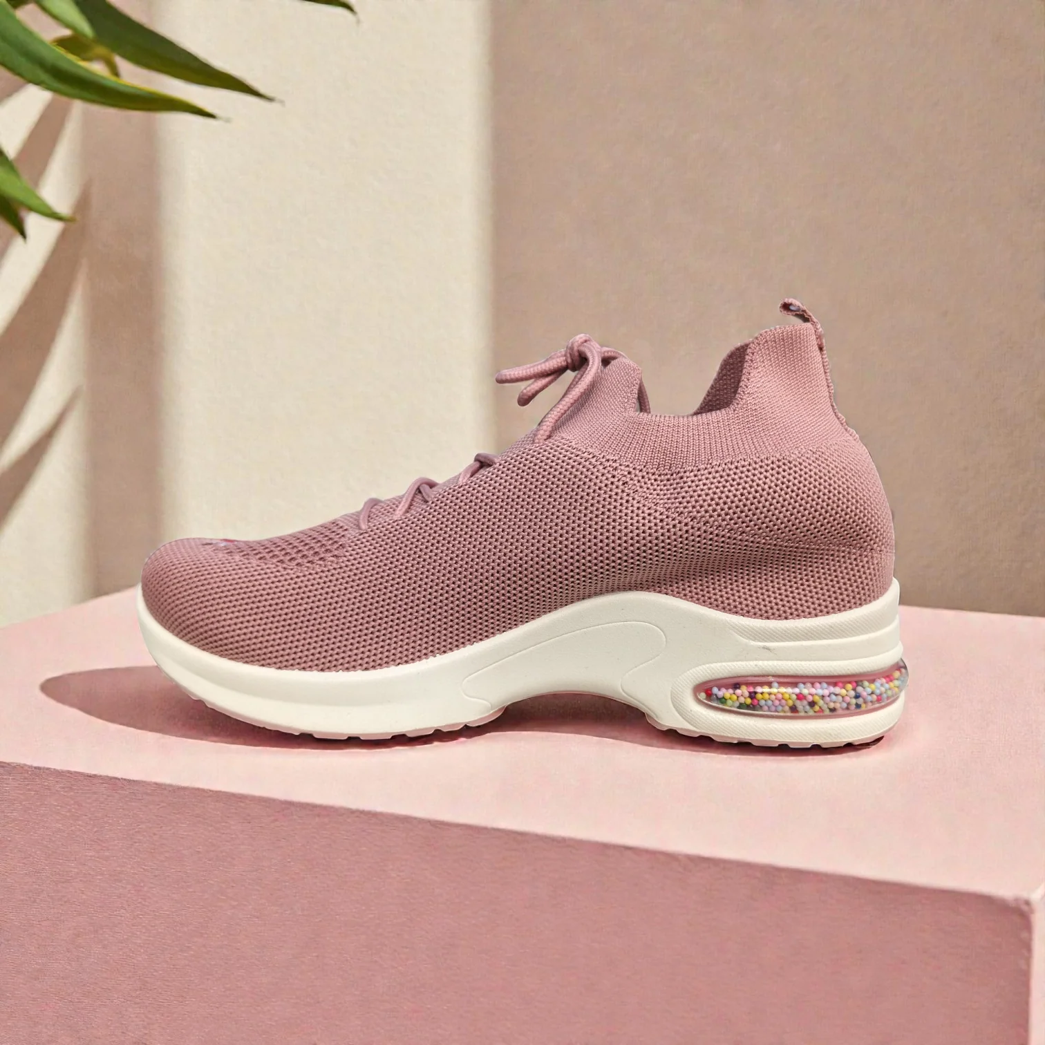 Pink  Women's Sneakers – Running Casual Walking Shoe 5011 - Image 6